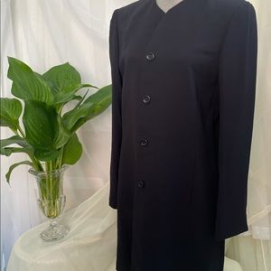 JONES NEW YORK Navy Blue 3/4 Length Blazer. Size 14.